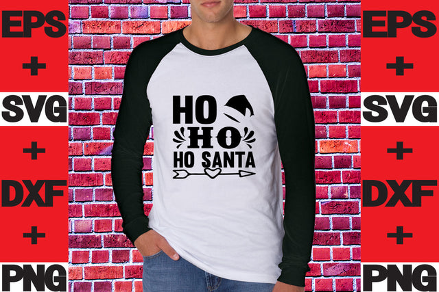 HO HO HO Santa SVG svgteam 