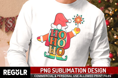 Ho Ho Ho Sublimation PNG, Sublimation Christmas Design Sublimation Regulrcrative 