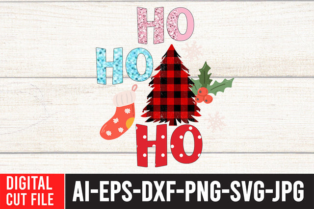 HO HO HO Sublimstion Design Sublimation BlackCatsMedia 