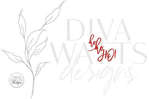 Ho Ho Ho! SVG | Christmas / Winter Design SVG Diva Watts Designs 