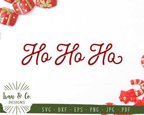 Ho Ho Ho SVG Files | Christmas | Holidays | Winter SVG (846848876) SVG Ivan & Co. Designs 