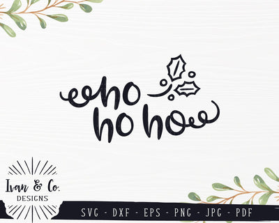 Ho Ho Ho SVG Files | Christmas | Holidays | Winter SVG (850359189) SVG Ivan & Co. Designs 