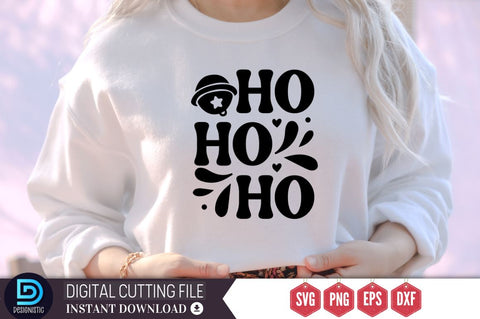 HO HO HO SVG, HO HO HO SVG DESIGNISTIC 