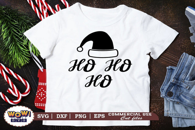 Ho Ho Ho SVG, Santa svg, Christmas Svg, Dxf, Png SVG Wowsvgstudio 