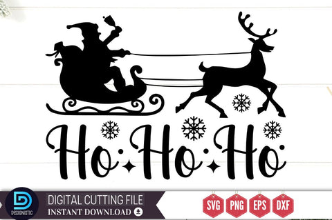 HO HO HO SVG SVG DESIGNISTIC 