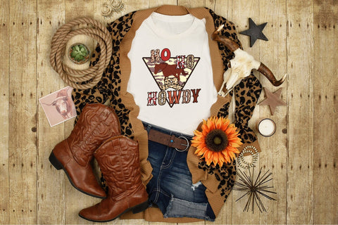Ho Ho Howdy - Western Christmas Sublimation Sublimation CraftLabSVG 