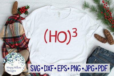 (Ho)3 | Ho Ho Ho | Nerdy Christmas SVG SVG Wispy Willow Designs 