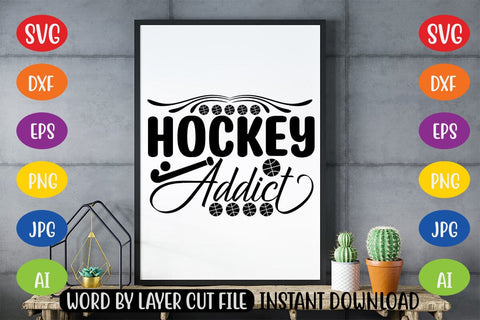 Hockey Addict SVG MStudio 