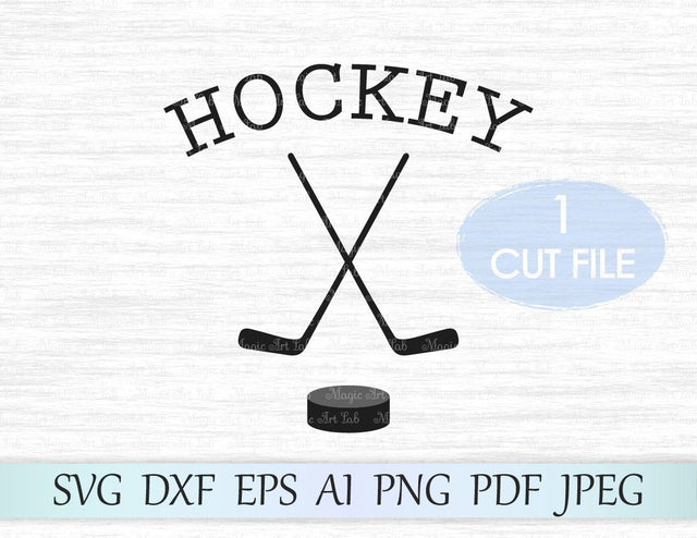 Hockey cut file SVG MagicArtLab 