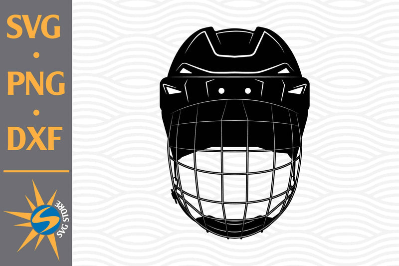 Hockey Helmet SVG, PNG, DXF Digital Files Include SVG SVGStoreShop 
