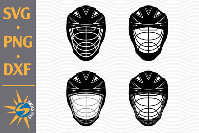 Hockey Helmet SVG, PNG, DXF Digital Files Include SVG SVGStoreShop 