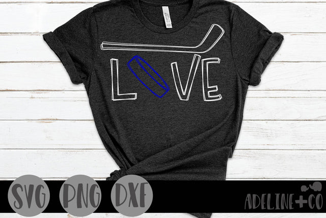 Hockey love, sports SVG Adeline&co 