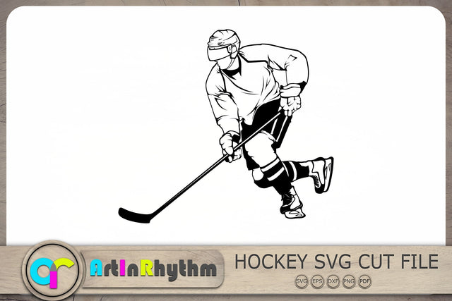 Hockey Male Player Svg, Hockey Svg, Ice Hockey Svg, Hockey Player Svg, Hockey Clipart SVG Artinrhythm shop 