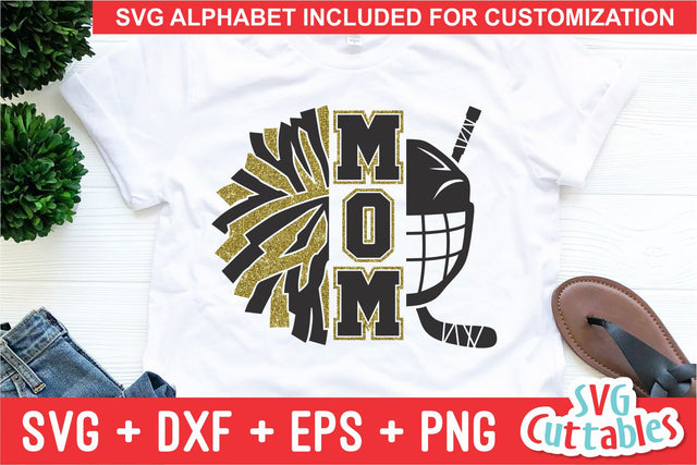 Hockey Mom and Cheer Mom svg - Hockey Mom svg - eps - dxf - png - Cheer Mom - Cut File - Silhouette - Cricut - Digital Download SVG Svg Cuttables 