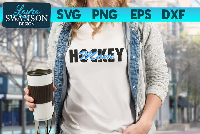 Hockey Mom Knockout SVG Cut File SVG Laura Swanson Design 