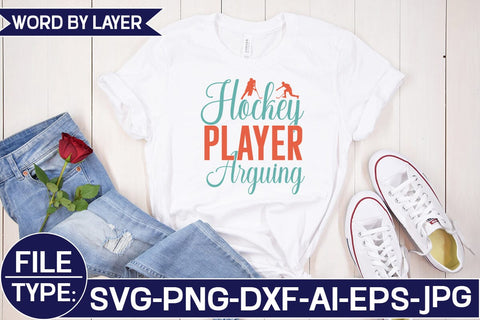 Hockey Player Arguing SVG Cut File SVG Studio Innate 