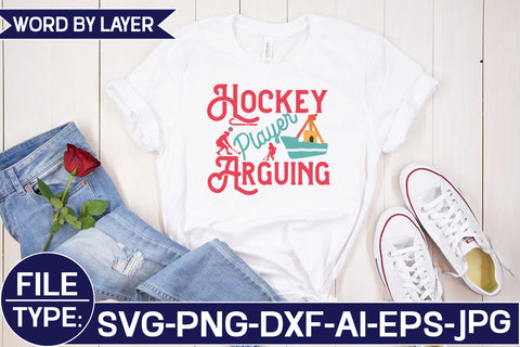 Hockey Player Arguing SVG Cut File SVG Studio Innate 