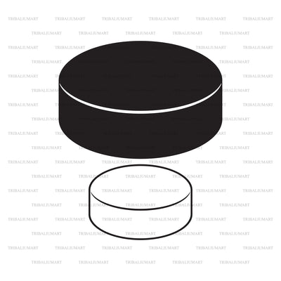 Hockey Puck SVG TribaliumArtSF 