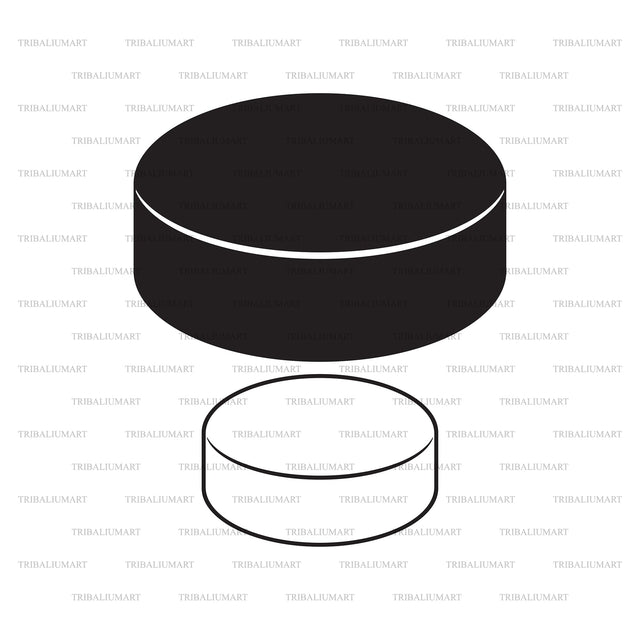 Hockey Puck SVG TribaliumArtSF 