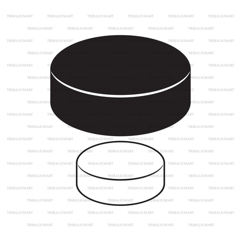 Hockey Puck SVG TribaliumArtSF 