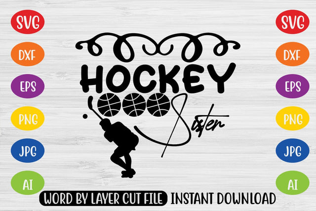 Hockey Sister SVG MStudio 