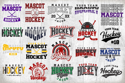Hockey svg Bundle - Hockey Cut File - Hockey Template Bundle 1 - svg - eps - dxf - Hockey Team - Silhouette - Cricut Cut File - Digital File SVG Svg Cuttables 