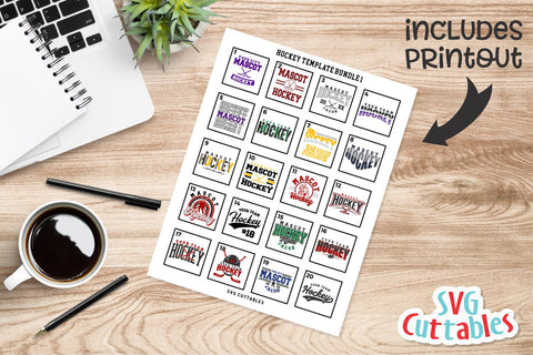 Hockey svg Bundle - Hockey Cut File - Hockey Template Bundle 1 - svg - eps - dxf - Hockey Team - Silhouette - Cricut Cut File - Digital File SVG Svg Cuttables 