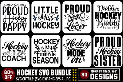 Hockey SVG Bundle SVG Blessedprint 