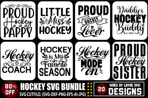 Hockey SVG Bundle SVG Blessedprint 