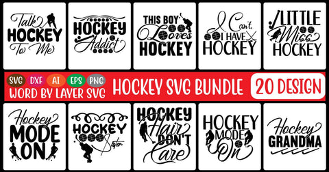 Hockey SVG Bundle SVG MStudio 