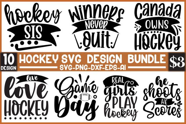 Hockey Svg Design Bundle SVG SVGista 