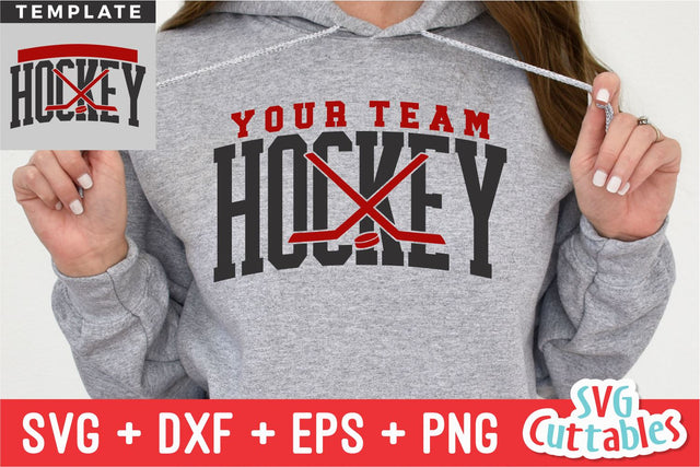 Hockey svg - Hockey Cut File - Hockey Template 0017 - svg - eps - dxf - Hockey Team - Silhouette - Cricut Cut File - Digital File SVG Svg Cuttables 