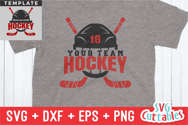 Hockey svg - Hockey Cut File - Hockey Template 0018 - svg - eps - dxf - Hockey Team - Silhouette - Cricut Cut File - Digital File SVG Svg Cuttables 