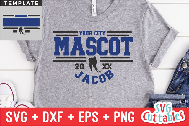 Hockey svg - Hockey Cut File - Hockey Template 0019 - svg - eps - dxf - Hockey Team - Silhouette - Cricut Cut File - Digital File SVG Svg Cuttables 