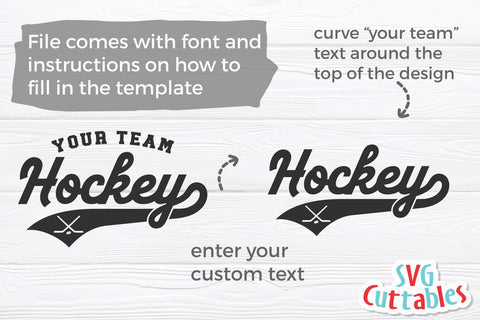 Hockey svg - Hockey Cut File - Hockey Template 0020 - svg - eps - dxf - Hockey Team - Silhouette - Cricut Cut File - Digital File SVG Svg Cuttables 