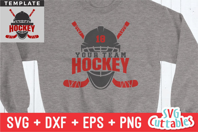 Hockey svg - Hockey Cut File - Hockey Template 0024 - svg - eps - dxf - Hockey Team - Goalie - Silhouette - Cricut Cut File - Digital File SVG Svg Cuttables 