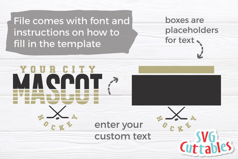 Hockey svg - Hockey Cut File - Hockey Template 0025 - svg - eps - dxf - Hockey Team - Silhouette - Cricut Cut File - Digital File SVG Svg Cuttables 