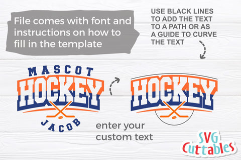 Hockey svg - Hockey Cut File - Hockey Template 0026 - svg - eps - dxf - Hockey Team - Silhouette - Cricut Cut File - Digital File SVG Svg Cuttables 
