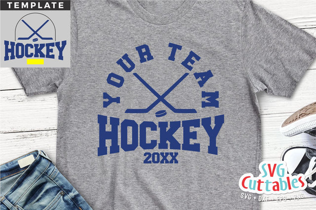 Hockey svg - Hockey Cut File - Hockey Template 0028 - svg - eps - dxf - Hockey Team - Silhouette - Cricut Cut File - Digital File SVG Svg Cuttables 