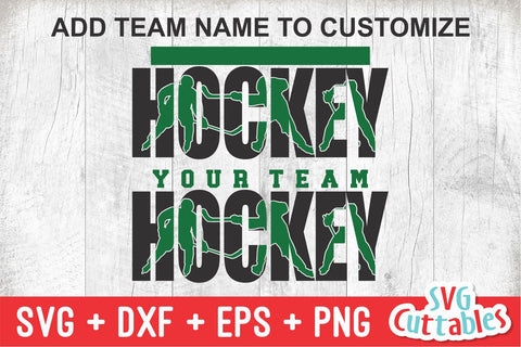 Hockey svg - Hockey Cut File - Hockey Template 006 - svg - eps - dxf - Hockey Team - Silhouette - Cricut Cut File - Digital File SVG Svg Cuttables 