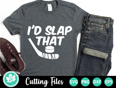 Hockey SVG | Hockey Shirt SVG | I'd Slap That SVG TrueNorthImagesCA 