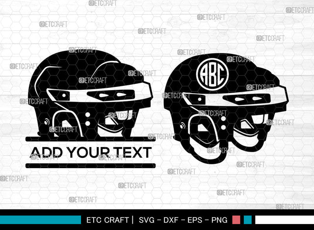 Hockey SVG, Hockey SVG, Ice Hockey Svg, Split Monogram Svg, Hockey Helmet Svg, Hockey Puck Svg, Hockey SVG ETC Craft 