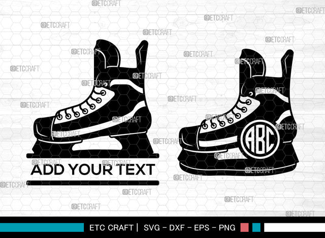 Hockey SVG, Hockey SVG, Ice Hockey Svg, Split Monogram Svg, Hockey Helmet Svg, Hockey Puck Svg, Hockey SVG ETC Craft 