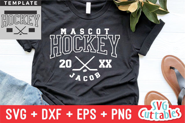 Hockey SVG | Hockey Template 003 | Shirt Design SVG Svg Cuttables 