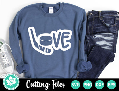 Hockey SVG | Love Hockey SVG SVG TrueNorthImagesCA 