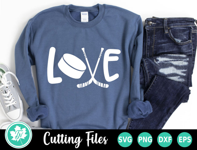 Hockey SVG | Love Hockey SVG SVG TrueNorthImagesCA 