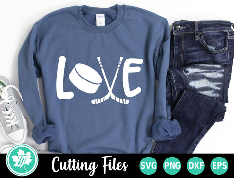 Hockey SVG | Love Hockey SVG SVG TrueNorthImagesCA 