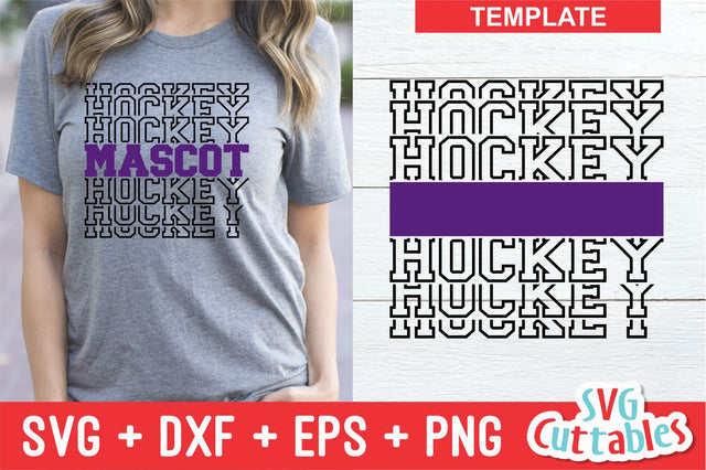 Hockey Template 005 SVG Svg Cuttables 