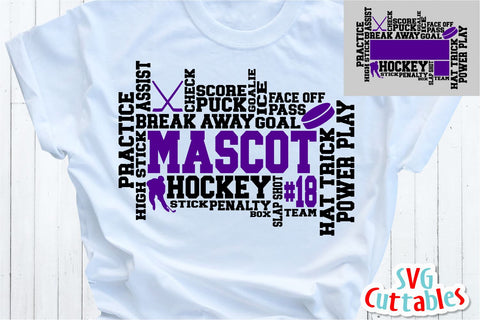 Hockey Word Art SVG Svg Cuttables 