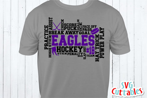 Hockey Word Art SVG Svg Cuttables 